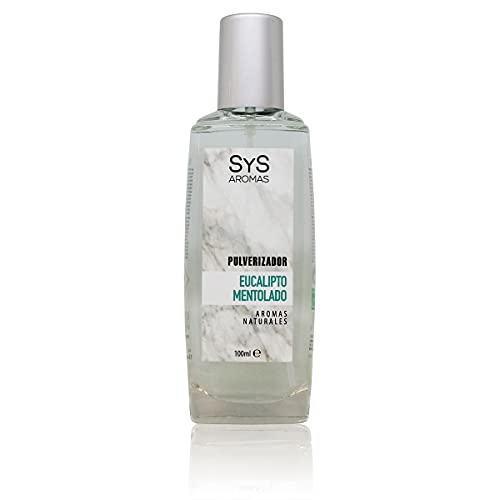 SYS Aromas Ambientador Pulverizador Eucalipto Mentolado - Aroma Herbal y Refrescante - Spray Concentrado - Fragancia Duradera, Elimina Olores - Para Hogar, Oficina, Baño, Coche - 100 ml