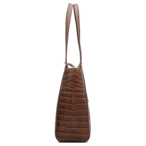 Image of Da Milano Leather Tote Bag Fits Upto 15 inch Laptop