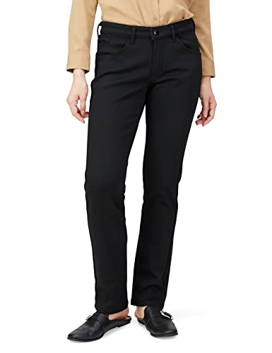 [ミス エドウイン] ハタラクロ スリムストレートパンツ 【暖】 【WEB限定】 EDWIN レディース 暖かいハタラクロ BODY FIRE スリムストレート【暖】 KURO L