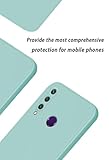 HONLEN Protection Case for HUAWEI Y6p (6.3" Inches) Liquid TPU Silicone Cover, Shockproof and Anti-Scratch Ultra Slim Soft Silicone Case Light Cyan - Image 2