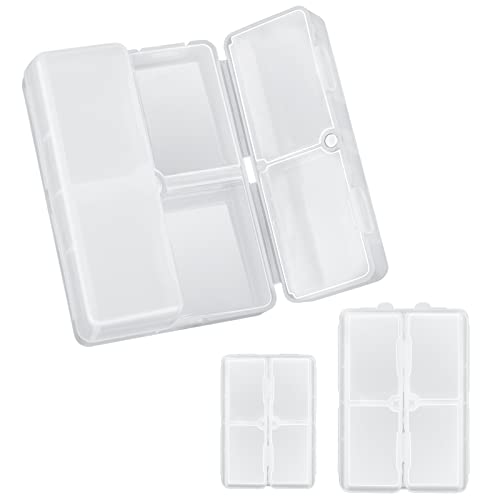 Image of FYY Travel Pill Organizer, Pill Box Medicine Case-2pcs Clear