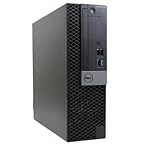 (Renewed) Dell OptiPlex 7050 SFF Desktop PC Core i5 7500 3.40GHz 16GB RAM 500GB SSD Windows 11 Pro with USB WiFi and Bluetooth Dongle - Front USB-C