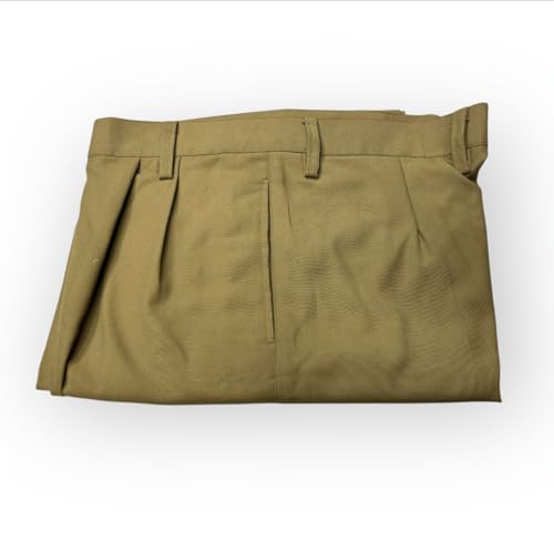 Image of School Uniform Khaki Trousers for Boys and Girls, Formal Regular-Fit School Pants, Comfortable, Durable Fabric for Daily School Wear. 3-4 Years