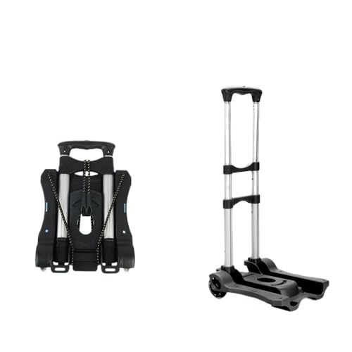 Carrello a due ruote Carriola pieghevole for impieghi gravosi da 35 kg, carrello portabagagli pieghevole portatile for la spesa da viaggio a casa