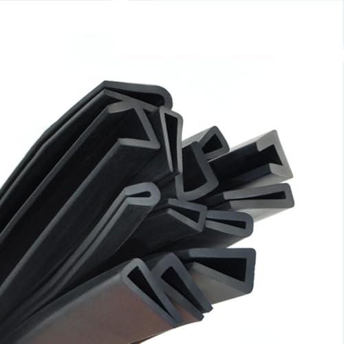 LAYUON Greenhouse Rubber Strip, Greenhouse Seal Strip Black, Universal Rubber Seal Strip,Flat 20mm high x Card 5mm