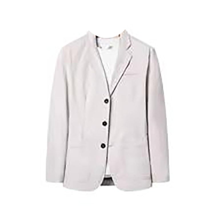 Men's Loose Plus Size Western Jacket Cotton Casual Blazer for Men-Beige