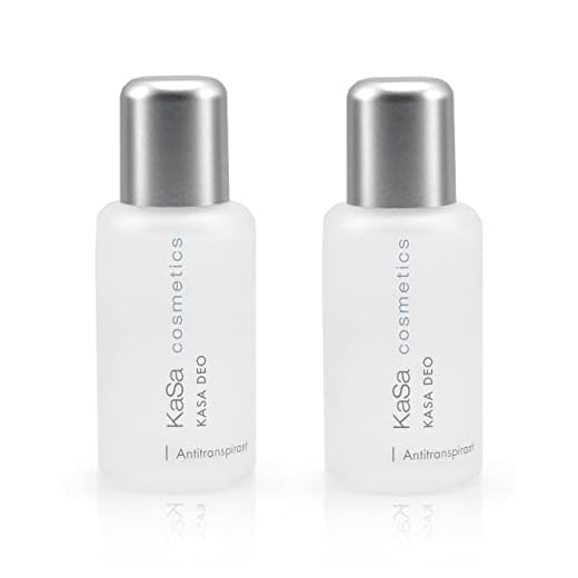 KaSa cosmetics Lot de 2 déodorants 50 ml – Antitranspirant contre la transpiration excessive pour hommes et femmes – Testé dermatologiquement – Protège contre la transpiration et la formation d'odeurs