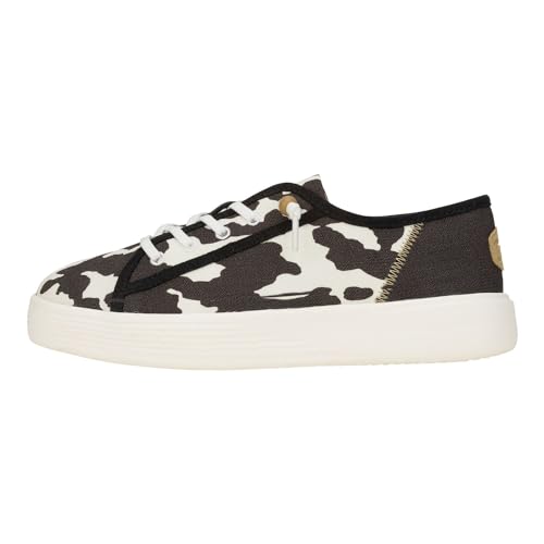 Image of HEYDUDE Women's Cody Crafted Lace Up Platform Sneaker | Machine Washable | Removable Cushioned Foam Insole, Lightweight Materials, Low Maintenance Fabric