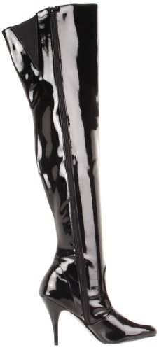 Pleaser Women's Vanity-3010 Knee-High Boot,Black Patent,10 M US