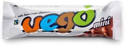 Vego Mini barra de chocolate vegano con avellana - 2.3 oz (paquete de 8)