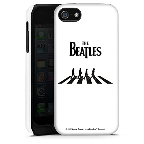 DeinDesign Coque Compatible avec Apple iPhone SE (2016-2019) Coque renforcée Coque Antichoc The Beatles Abbey Road Musique - Les Beatles, Paul McCartney, John Lennon, RIngo Starr, George Harrison DeinDesign Coque Compatible avec Apple iPhone SE (2016-2019) Coque renforcée Coque Antichoc The Beatles Abbey Road Musique