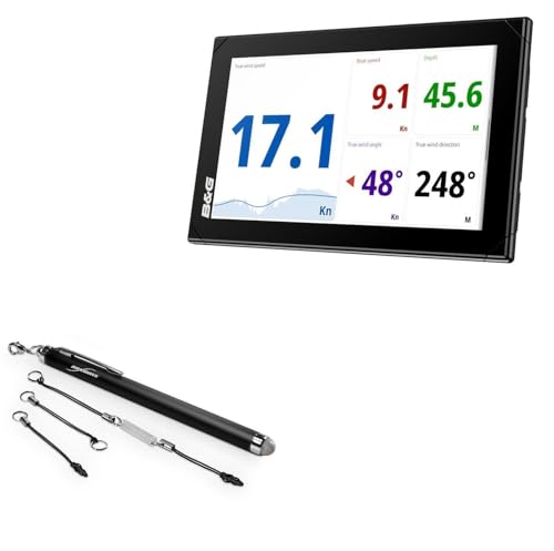 BoxWave Stylus Pen Compatible with B&G Nemesis (9 in) - EverTouch Capacitive Stylus, Fiber Tip Capacitive Stylus Pen - Jet Black