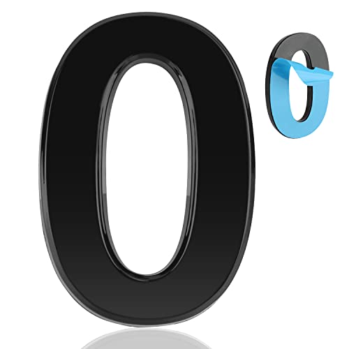 Becizy 4 Inch Modern House Number, Self-Adhesive Numbers Mailbox Numbers, Street Home Address Number Door For Apartments Office, Easy To Install Without Tools (Number 0) (Y-2) #TOP2