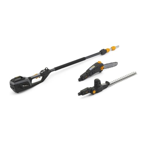 ALPINA AMT 48 Li Kit Outils de jardin multifonctions, extension télescopique, accessoire taille-haie et accessoire tronçonneuse, jusqu'à 40 minutes d'autonomie,...
