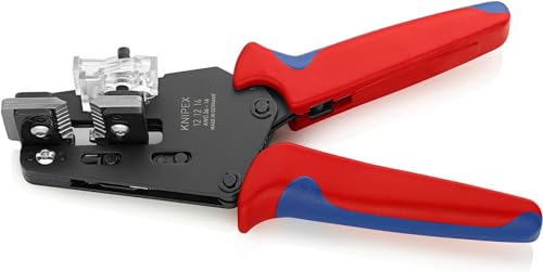 KNIPEX Präzisions-Abisolierzange mit Formmessernmit Mehrkomponenten-Hüllen 195 mm, 12 12 14