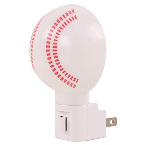 2 Pack Warm White - Upgraded Version Led Plug-In Night Light For Kids - Baseball Shaped Lamp Take Good Care Children Sleep #TOP1