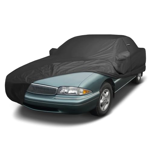 Image of iCarCover Premium Custom Car Cover for 1992-1998 Buick Skylark Heavy Duty Waterproof All Weather Rain Snow UV Sun Protector Custom Fit Full Exterior Indoor Outdoor Protection Car Cover (Black)