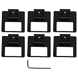 DUZEPA 6 Stück schwarze, rutschfeste Matratzendichtungen aus Metall, sicherer Halt, verstellbare Matratzenhalter, universell