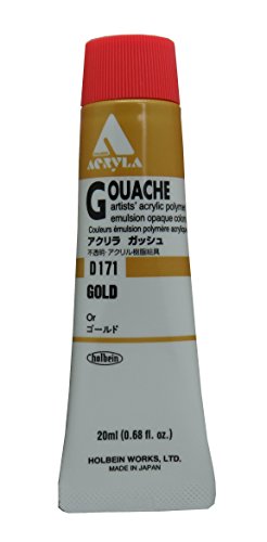 ホルベイン アクリリックガッシュ ゴールド D171 20ml 007171