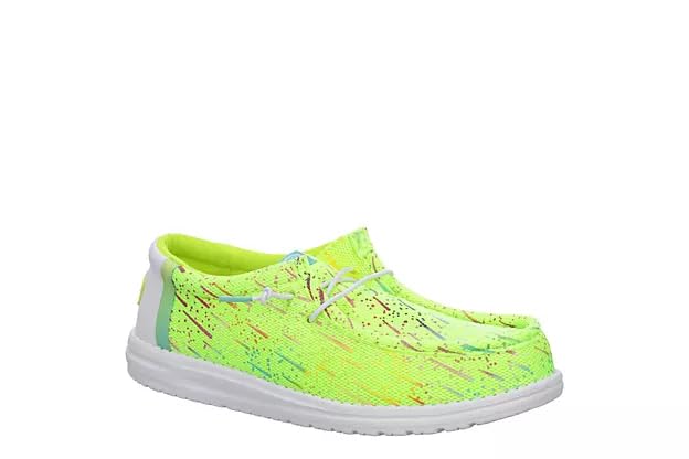Lime Punch/White Wally Party Mesh by HEYDUDE shoes