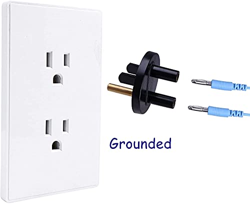 Grounded Outlet Plug, Anti-Static Wrist Strap (Adjustable up to Size XL) and Grounding Cord, Earth Connection | ESD Safe for Computer, PC Building Eelectronics - Image 3