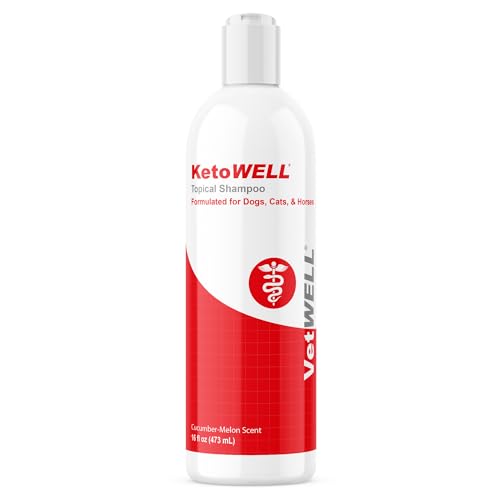 KetoWELL Topical Shampoo for Dogs, Cats and Horses - 16 Oz