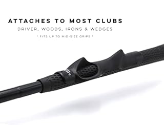 LINKS Golf Grip Trainer Attachment for Improved Hand Positioning on Golf Club (Black)… (Black)