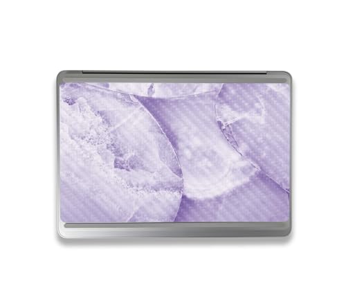 Image of MightySkins Carbon Fiber Skin Compatible with Microsoft Surface Laptop Studio 2 (2023) Full Wrap Kit - Round Amethyst | Protective Durable Textured Carbon Fiber Finish | Made in The USA