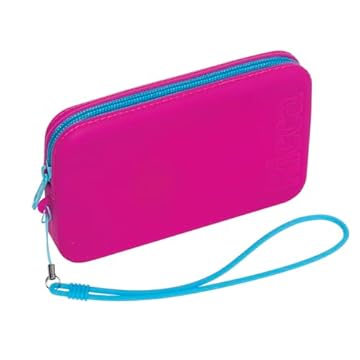 Ricca Necessaire De Silicone Pequena Roxa/Rosa