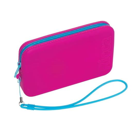 Ricca Necessaire De Silicone Pequena Roxa/Rosa