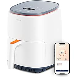 COSORI Freidora de Aire, Inteligente, sin Aceite, 3,8L, 75-230?, 1500W, con APP recetas, 7 programas, Air Fryer saludable para 1-3 personas, apta para el lavavajillas, Blanca