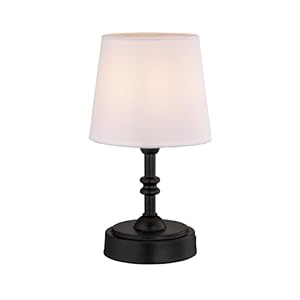 O’Bright Seraph Mini – Cordless LED Table Lamp with Dimmer, Built-in Rechargeable Battery, 3-Level Brightness, Patio Table Lamp, Bedside Night Lamp, Ambient Light for Restaurant, Black