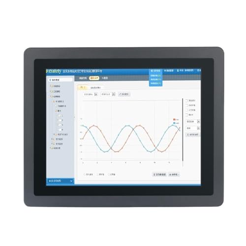 Image of 1pc 15.6 Inch Waterproof Front Industrial Monitor VGA /HDMI /DVI /USB Capacitive Touch Screen CNC Display Monitor 1920x1080(VGA USB)