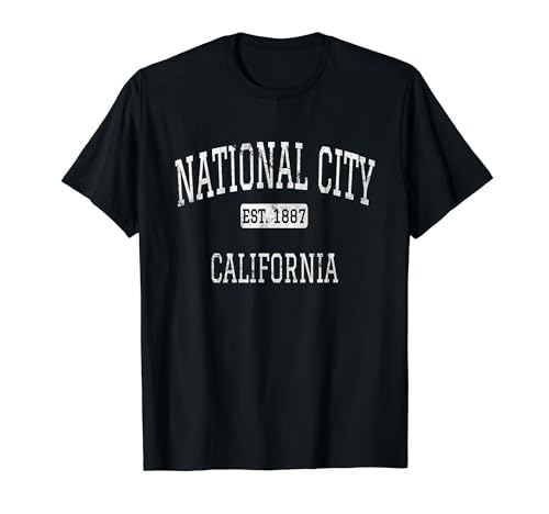 National City California CA Vintage T-Shirt