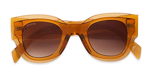 Foster Grant unisex adult Luv Don't Quit Sunglasses Sunglasses, Crystal Tan, 46mm