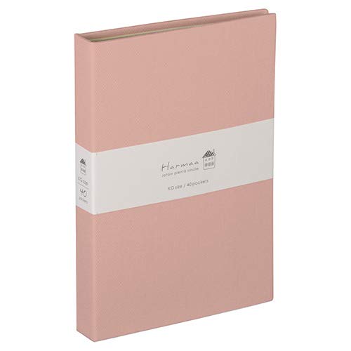 ナカバヤシ Harmaa 溶着式ポケットアルバム KG判1段 A-HRKP-201-P ピンク