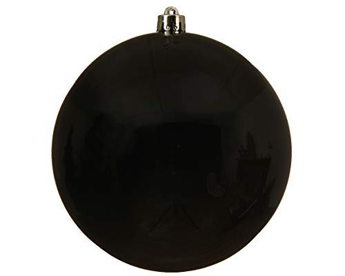 Christmas Decoration Weihnachtskugeln XXL 14cm Christbaumkugeln bruchsicher schwarz