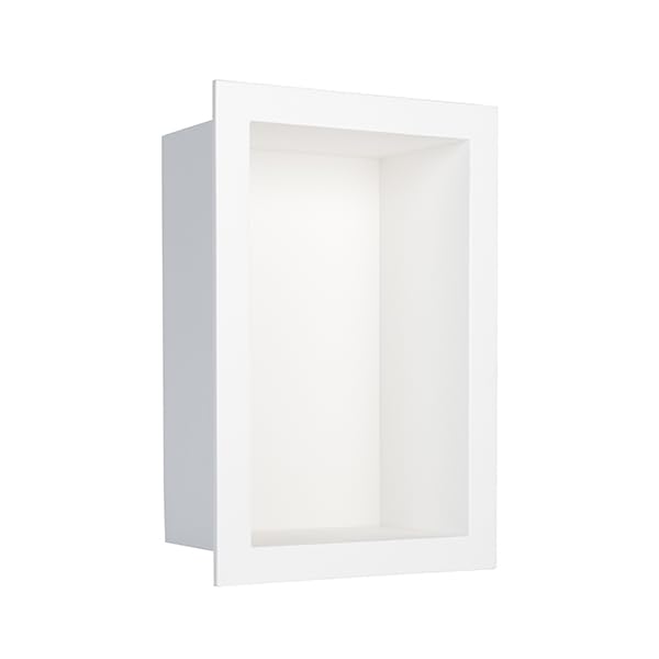Wilsonart 7" W x 11" H Square Recessed Niche (Designer White)