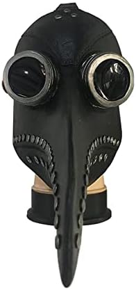 eBoutik, Steampunk Plague Doctor Mask, Black Victorian Gothic Long Beak Costume for Halloween Festivals & Adult Fancy Dress - Image 3