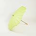 Quasimoon PaperLanternStore.com 32 Inch Light Lime Green Paper Parasol Umbrella, Scallop Shaped