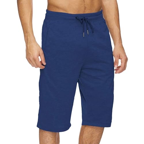 Shorts casuales deportivos para hombre 3/4 de algodón miniatura 5