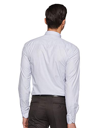 Image of Hang & Wear Men's Plain Regular fit Formal Shirt (MS-G12- Grey 38)