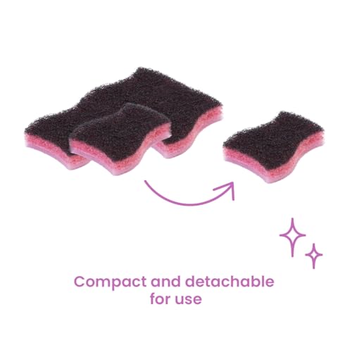 Image of Scotch-Brite Gas Stove & Induction Cleaner with Activated Charcoal, Non-Scratch Scouring Pad for Glass Cooktop, Grates and Grill, Removes Oil Stains and Grime Around the Stove with just Water (4 Pcs)