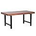 Best Choice Products 44in Modern Coffee Table Butcher Block Top Large Accent Table, Rectangular Wood Industrial Rustic Coffee Table for Living Room w/ 2in Metal Legs, 3in Tabletop - Brown