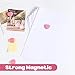DUJEQM 20PCS Strong Fridge Magnets - Heavy Duty Small Magnets for Whiteboard, Craft & Lockers | Cute Decorative Kitchen Office Classroom Magnet | Mini Heart Pink Refrigerator Magnets for Home School