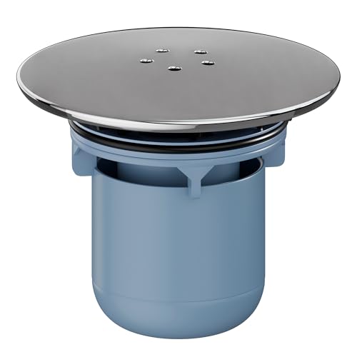 HNNHOME Repuesto de cubierta de drenaje de ducha, cubierta cromada para trampa de ducha, piezas de tapa de ajuste superior extraíbles, cubierta de tapón de ducha de 90 mm/115 mm, desagüe de bandeja de