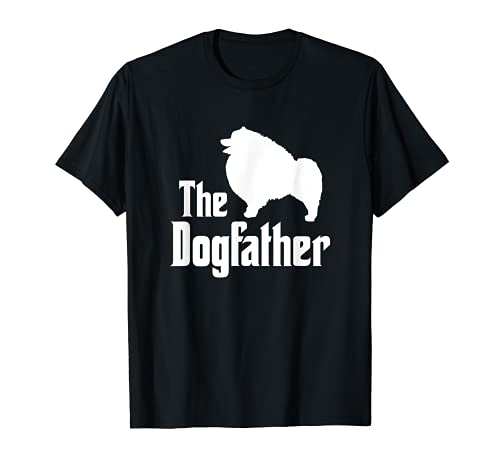 The Dogfather - funny dog gift, funny Keeshond T-Shirt, Black