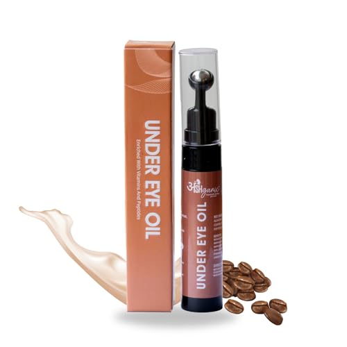 ANSHGANIC Under Eye Oil Enriched With Vitamin Enriched Reduces Under Eye Roughness | Contains Coffee Oil & Vitamin E