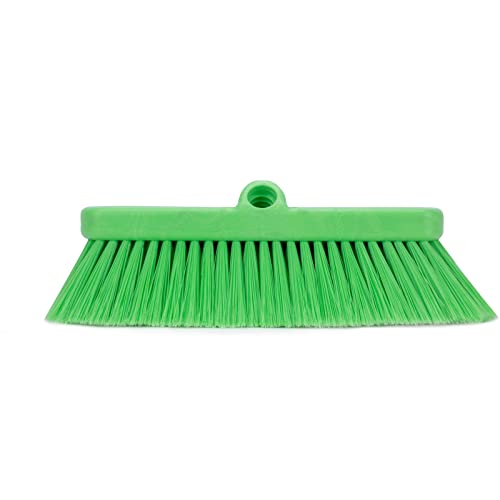 Image of SPARTA 41278EC75 Flo-Thru Plastic Wall Scrub Brush, Equipment Brush With Soft Nylex Bristles For Industrial Kitchens, Hospitals, Commercial Cleaning, 4 Inches, Lime, (Pack of 12)