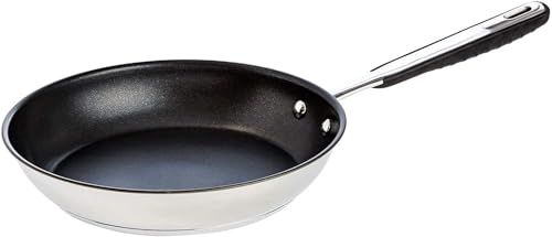 Amazon Basics Keramik-Antihaft-Edelstahl-Induktionspfanne 28cm mit Soft-Touch-Griff